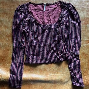 NWOT Free People Striped Top